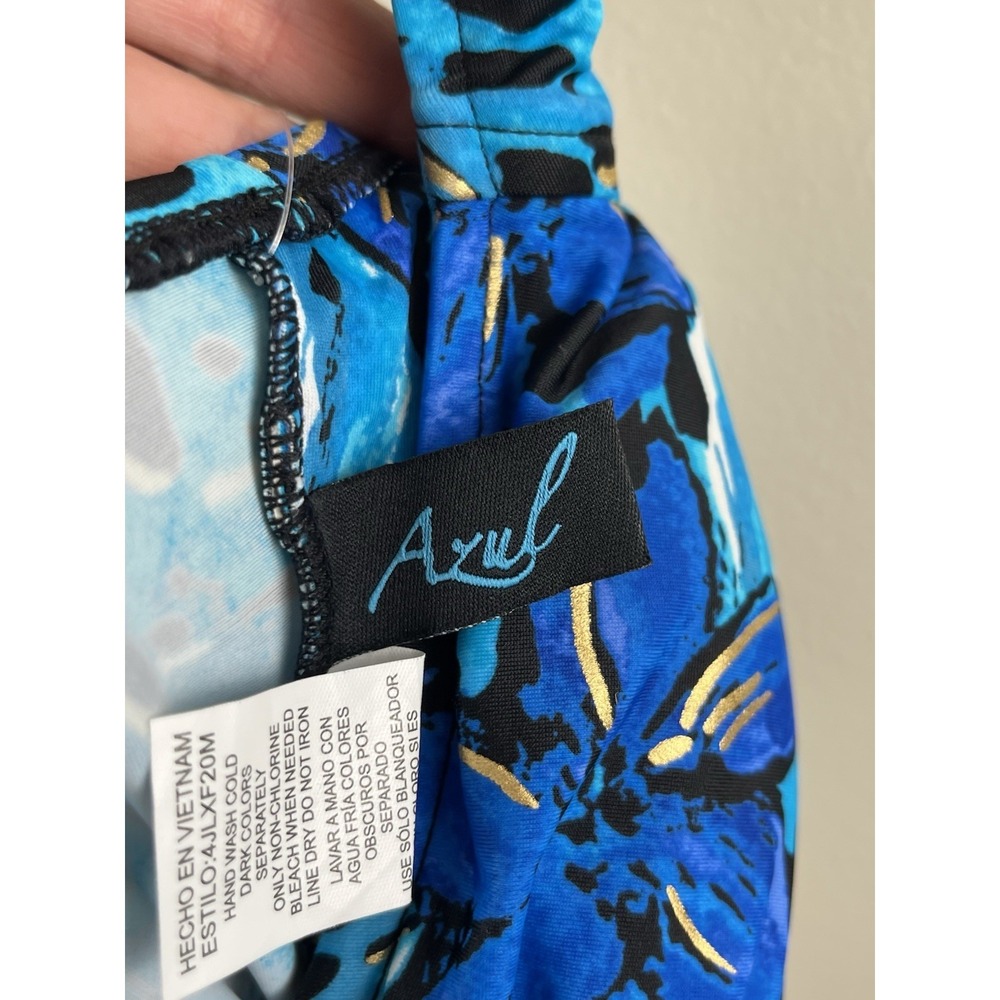 Azul by Maxine of Hollywood NWT Tropical Floral One Piece Swimsuit Size 12 - Picture 6 of 10